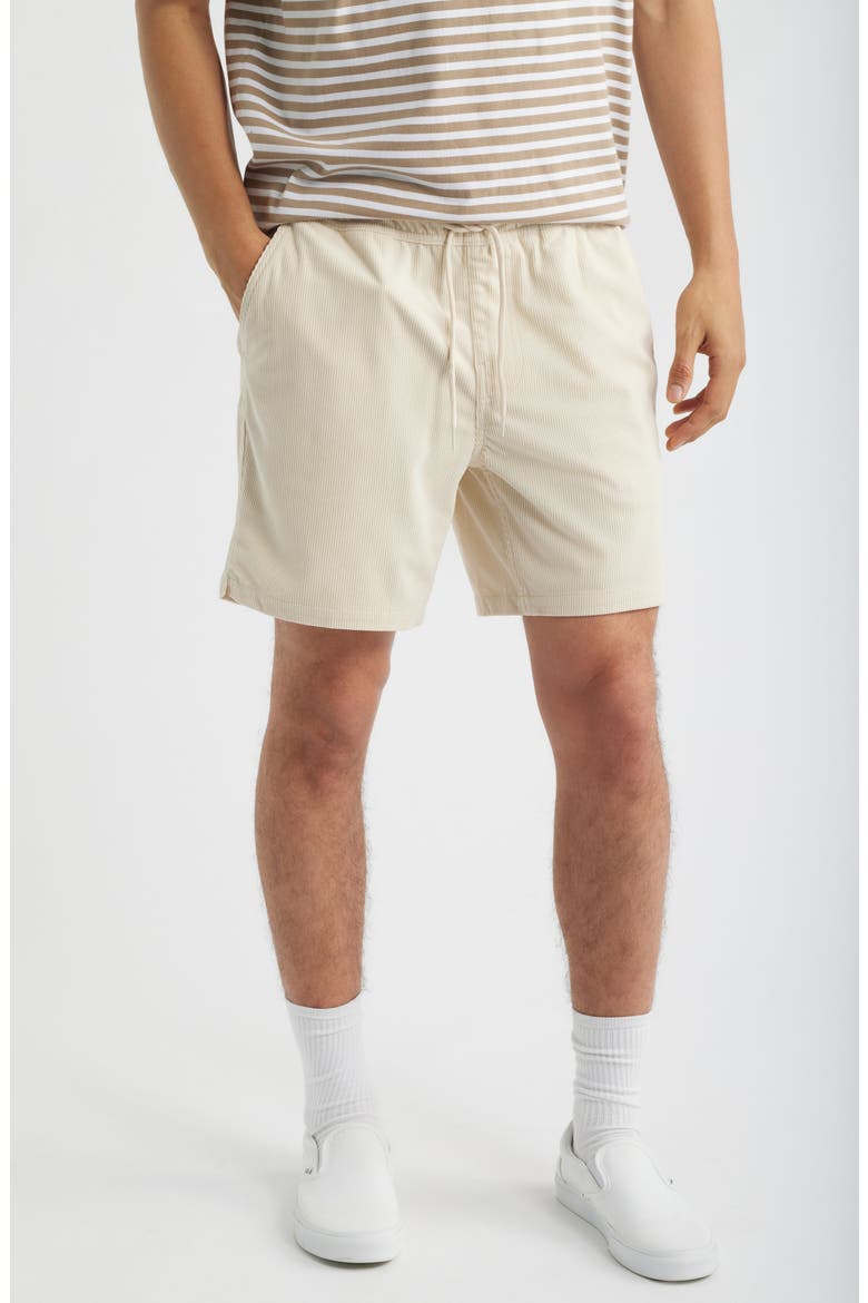Everyday Corduroy Shorts, Main, color, WHITECAP