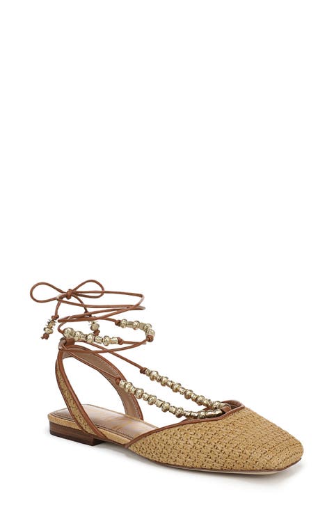 Lily Ankle Wrap Flat (Women)