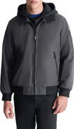 DKNY Water Resistant Bomber with Hooded Bib