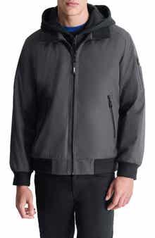 DKNY Water Resistant Bomber with Hooded Bib