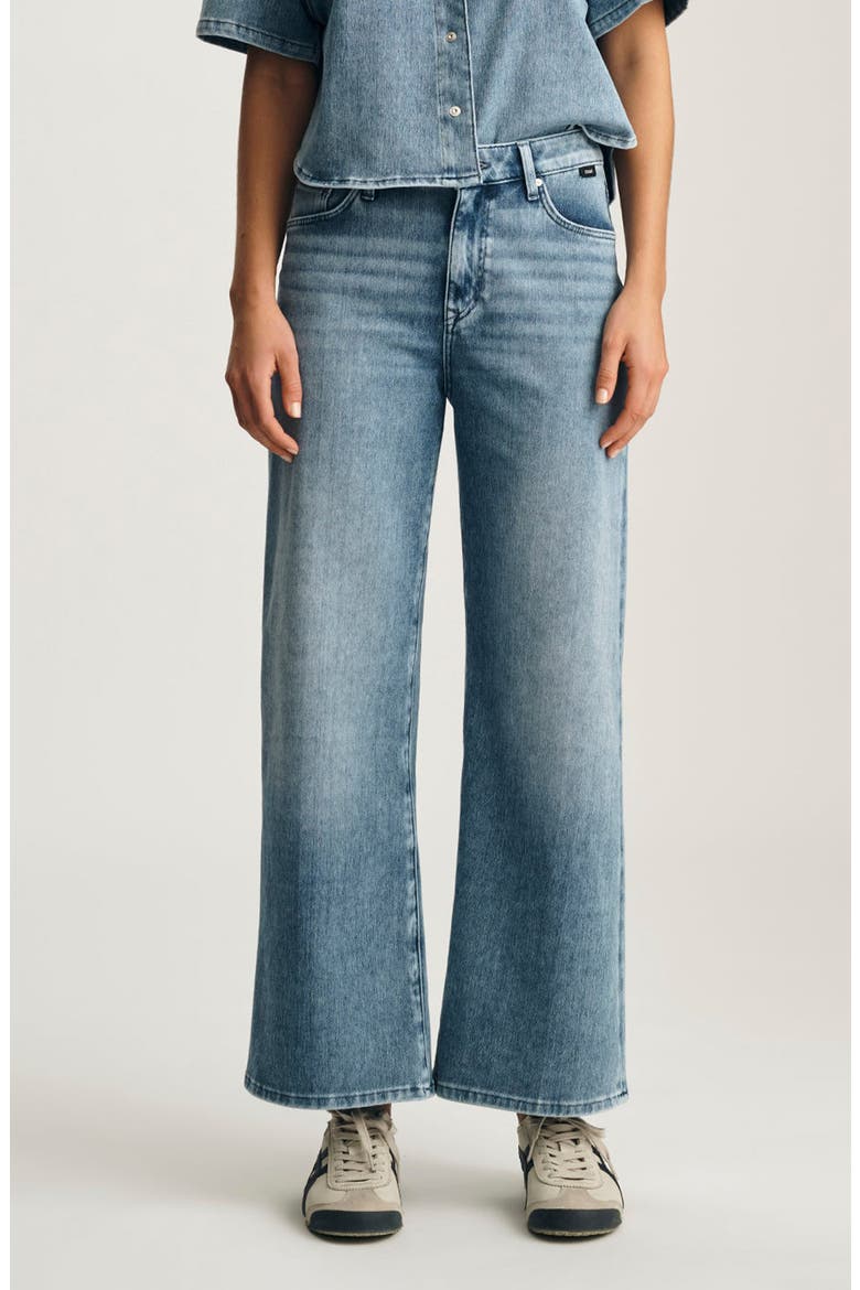 Paloma Wide Leg Ankle Jeans, Main, color, MID MOVE