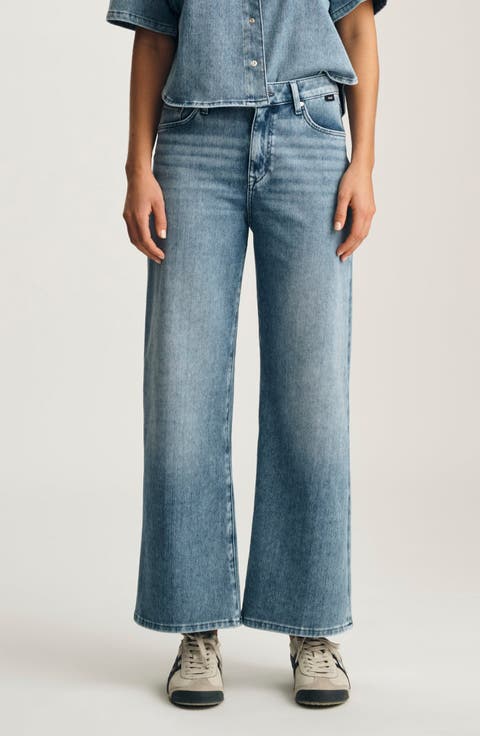 Paloma Wide Leg Ankle Jeans (Mid Move)