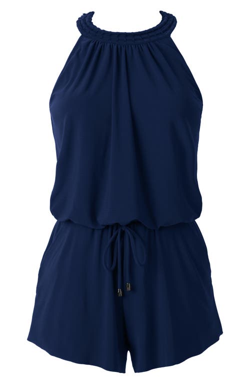 Magicsuit ® Piper Solid One-piece Romper Swimsuit In Blue