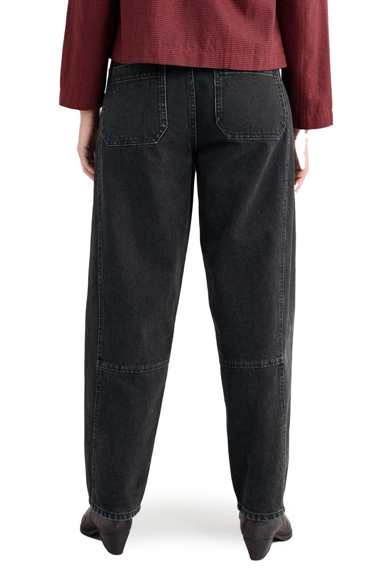 Gwenver Tapered Ankle Jeans, Alternate, color, WASHED BLACK
