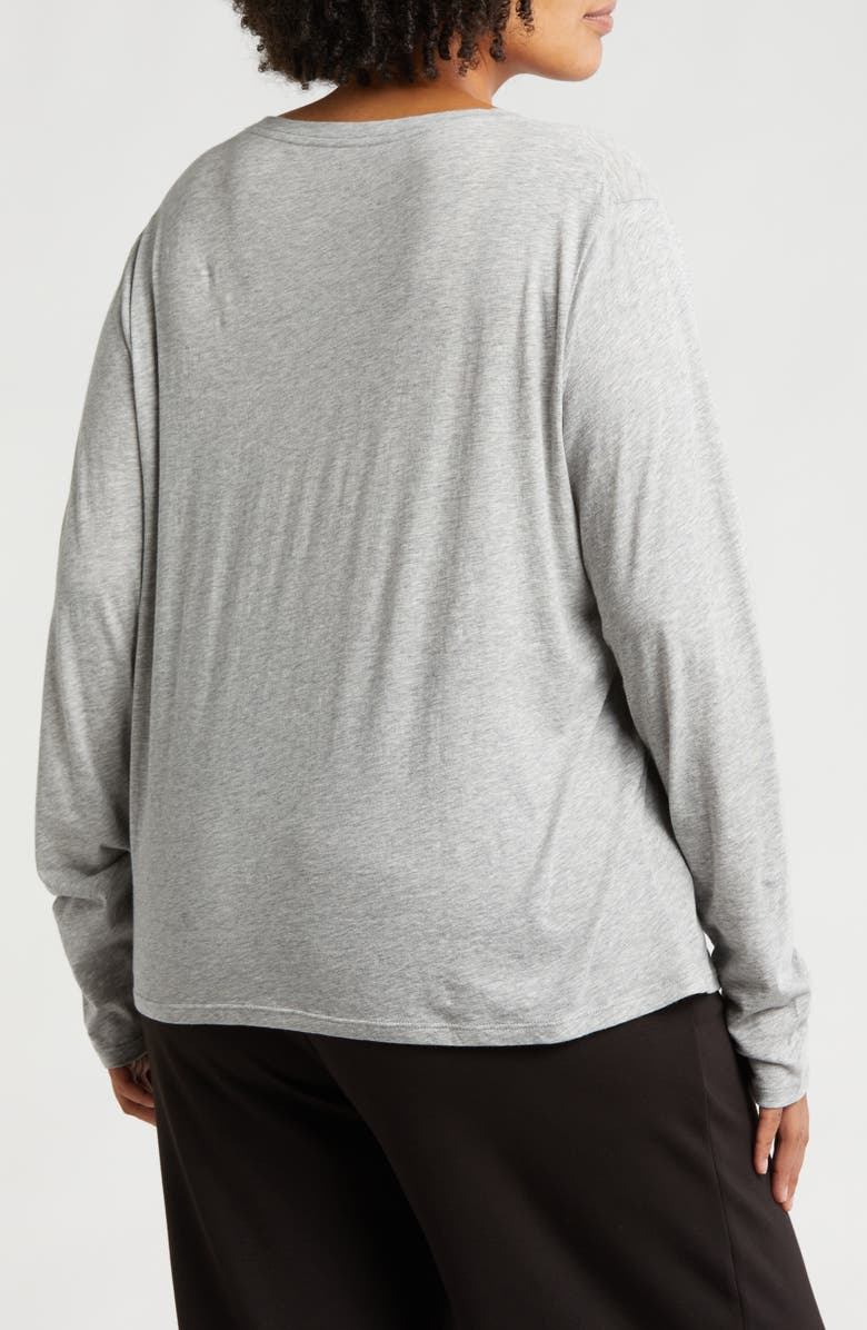 Vince Essential Long Sleeve T-Shirt, Alternate, color, Heather Grey