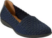 Comfortview The Bethany Stretch Woven Slip On Flat