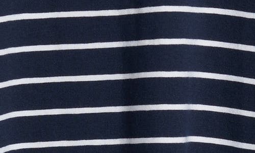 Shop Caslonr Caslon(r) Patch Pocket Stripe T-shirt Dress In Navy Blazer- White Lucy
