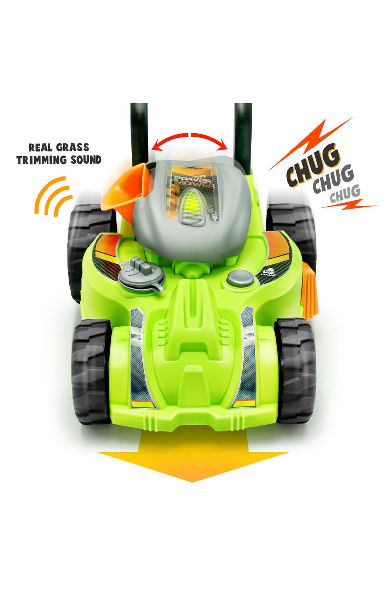 Lanard Tuff Tools Power Mower Yard Work Toy, Alternate, color, Multicolored