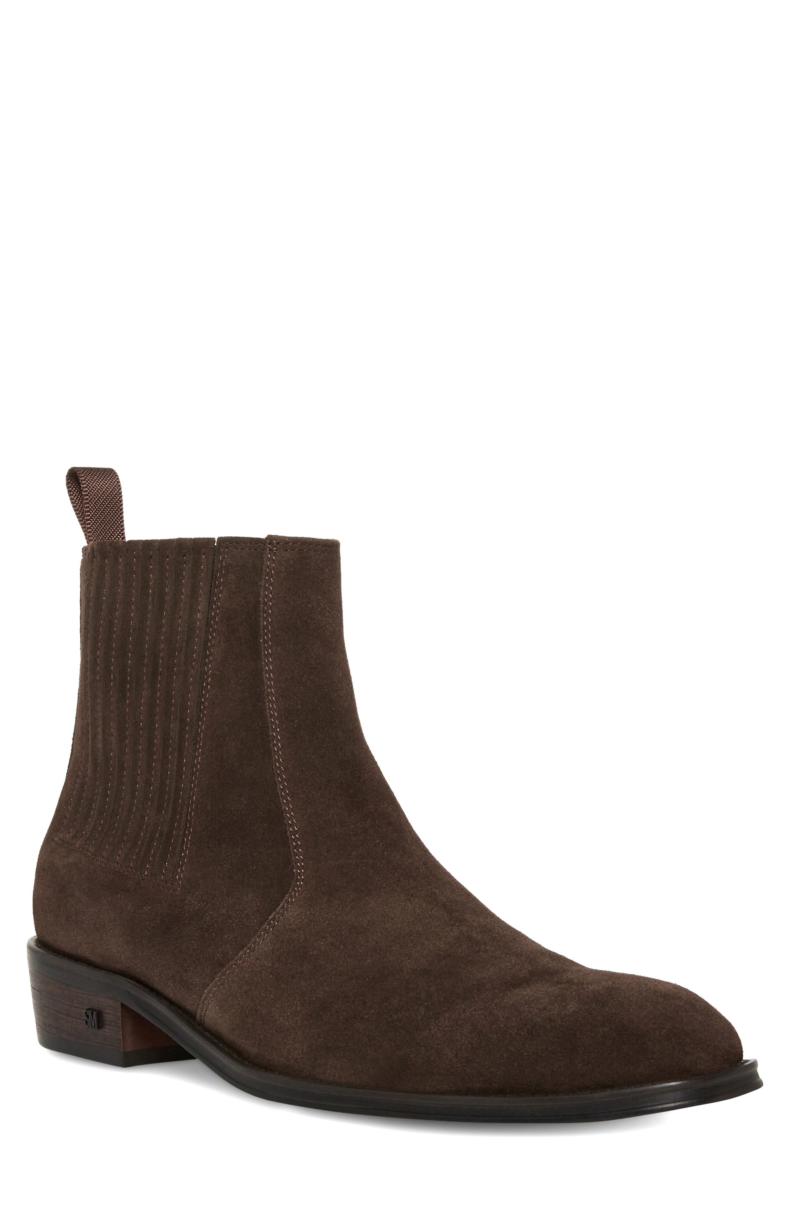 Huston Chelsea Boot, Main, color, BROWN SUEDE