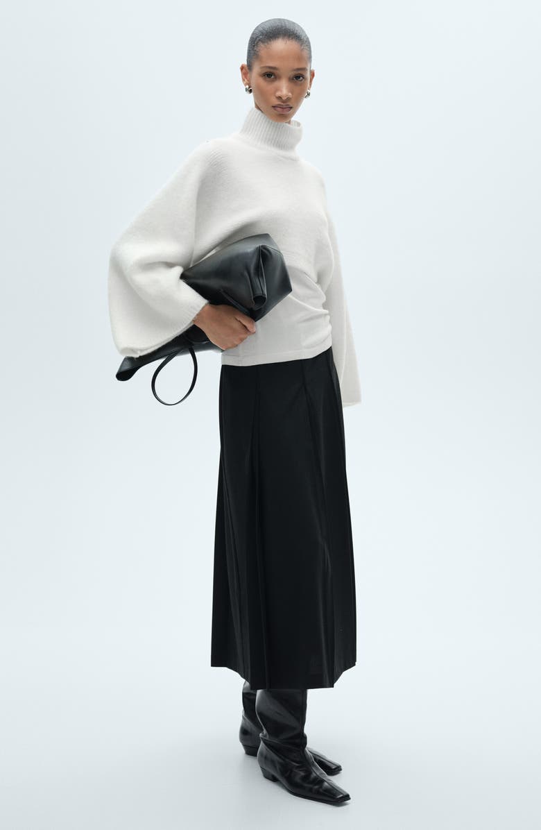 MANGO Combined Mock Neck Sweater, Alternate, color, 