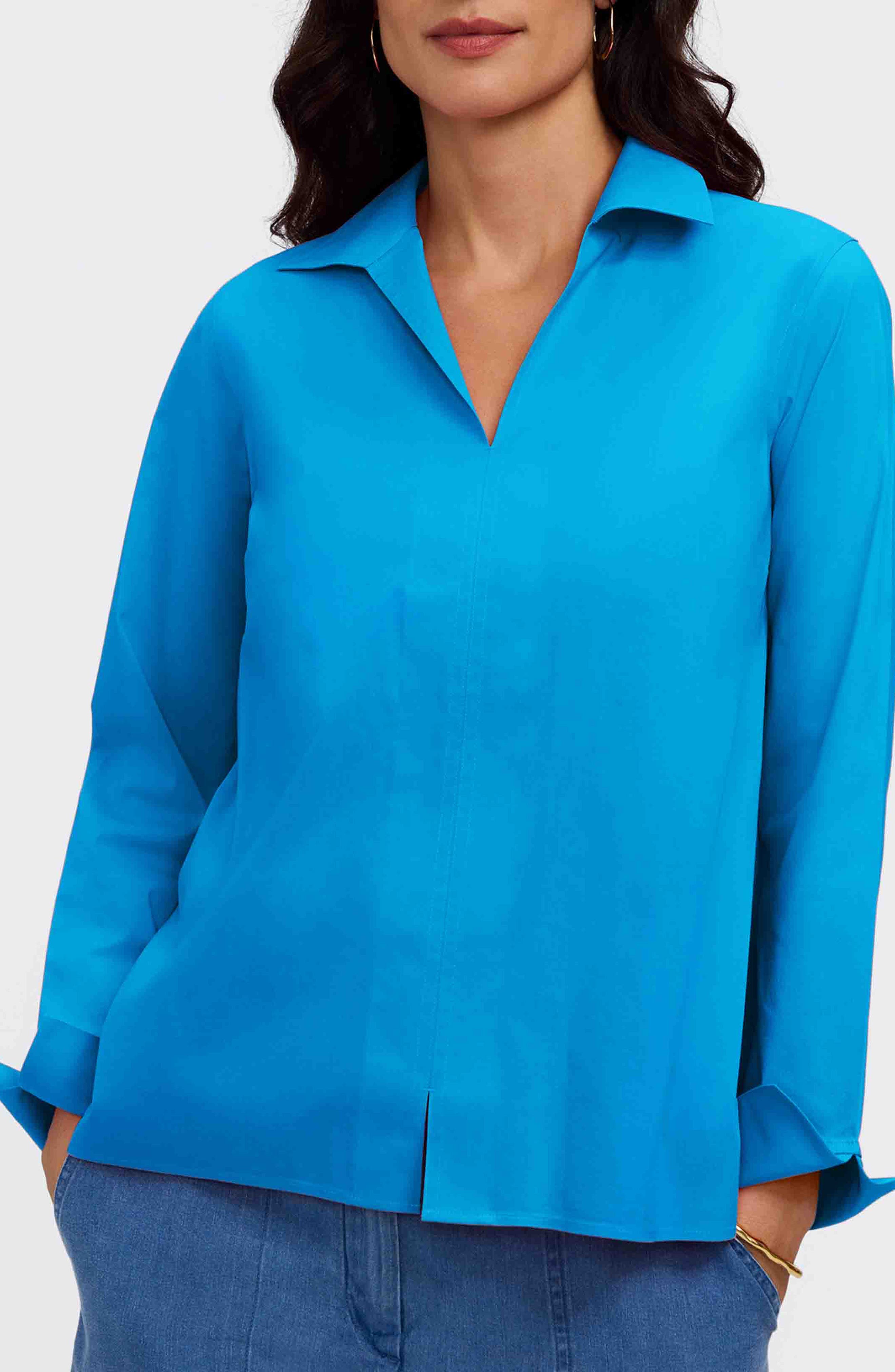 Agnes Cotton Blend Popover Top - image 3