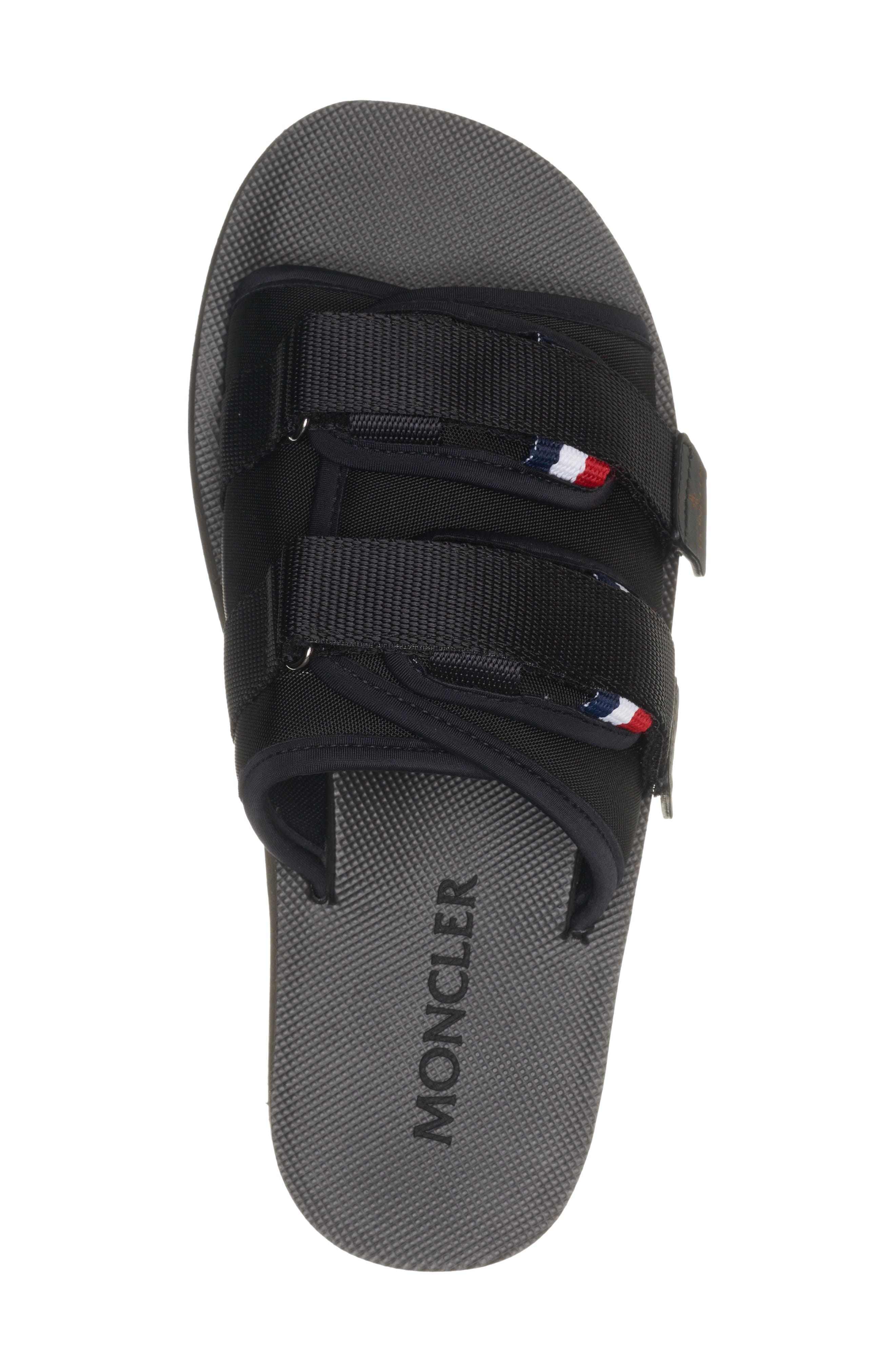 Moncler Slide Works Tricolor Velcro Sandals Shoes Black MONCLER（モンクレール） SLIDE WORKS トリコロール ベルクロ  main image 4