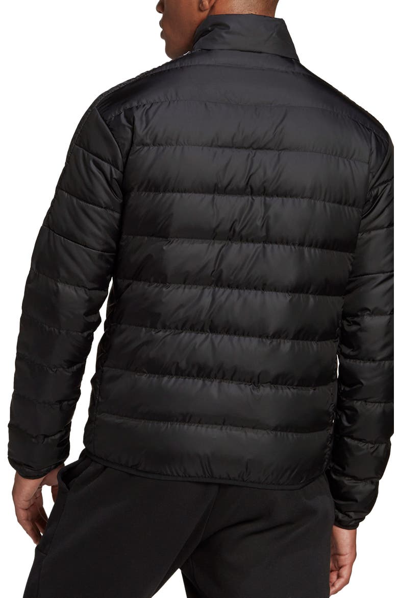 Essentials Down Jacket, Alternate, color, BLACK