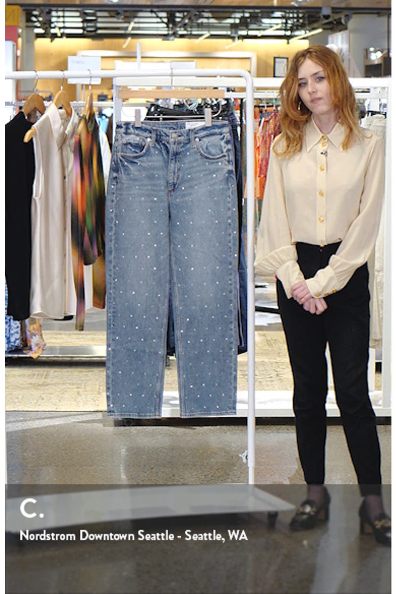 Harlow Rhinestone Straight Leg Jeans video