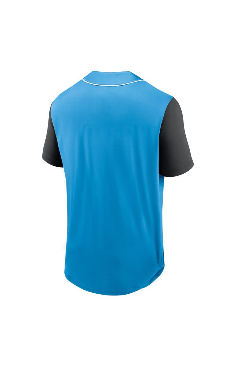 FANATICS Men's Fanatics Branded Blue Charlotte FC Balance Fashion Baseball Jersey, Alternate, color,