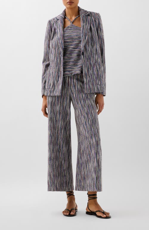 Scalpers Knitty Rustic Blazer In Gray
