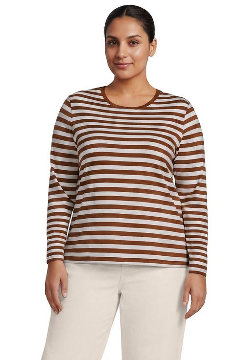 Supima Cotton Long Sleeve Crewneck T-Shirt