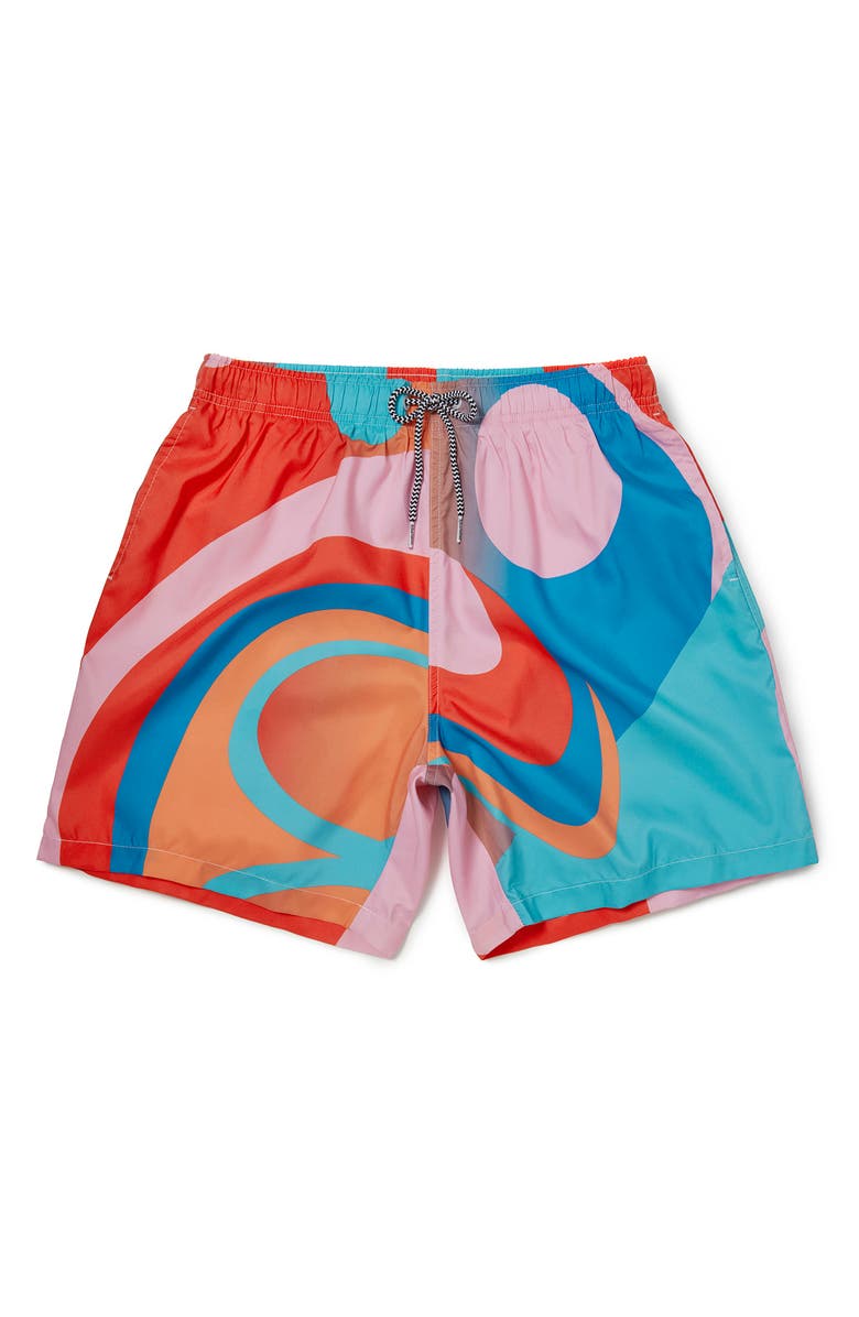 Boardies Lois Ohara Wave Mids Board Shorts, Main, color, 
