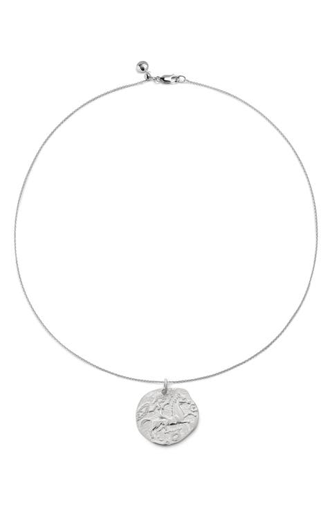 Hammered Celtic Pendant Necklace