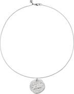 Monica Vinader Hammered Celtic Pendant Necklace