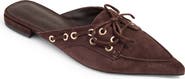 Yosi Samra Astor Pointed Toe Suede Flat Mule