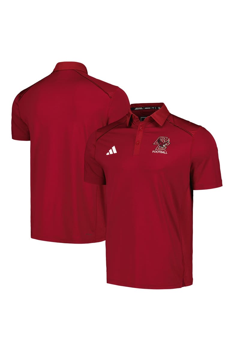 Men's adidas Maroon Boston College Eagles Classic AEROREADY Polo, Main, color, Maroon