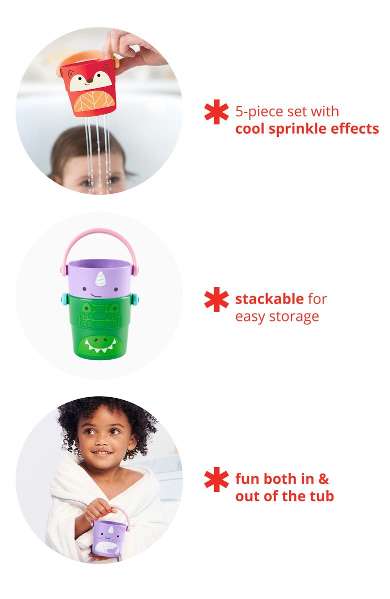 Skip Hop 5-Piece Zoo<sup>®</sup> Stack/Pour Buckets, Alternate, color, 