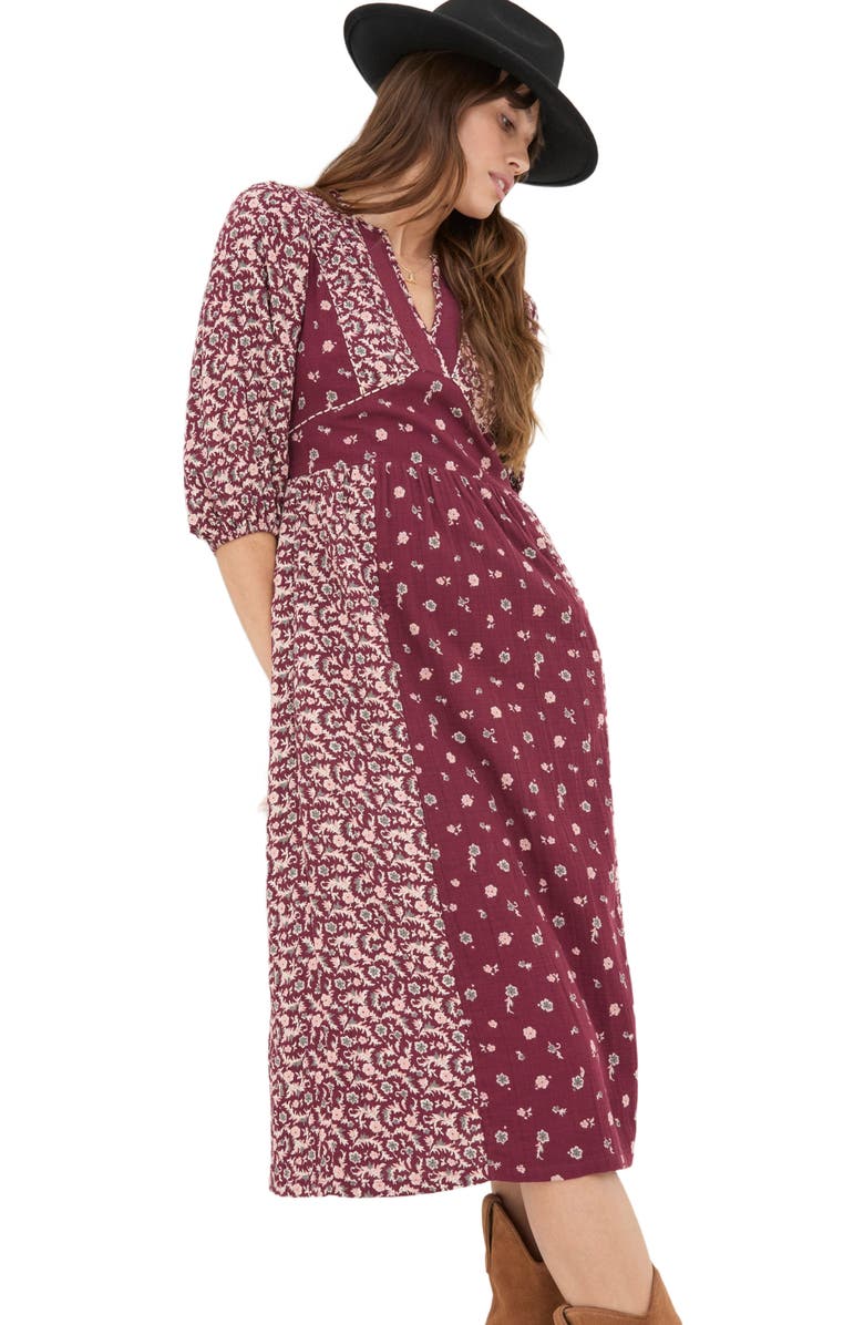 FatFace Women's Kelly Wild Ditsy Midi Dress, Alternate, color, 