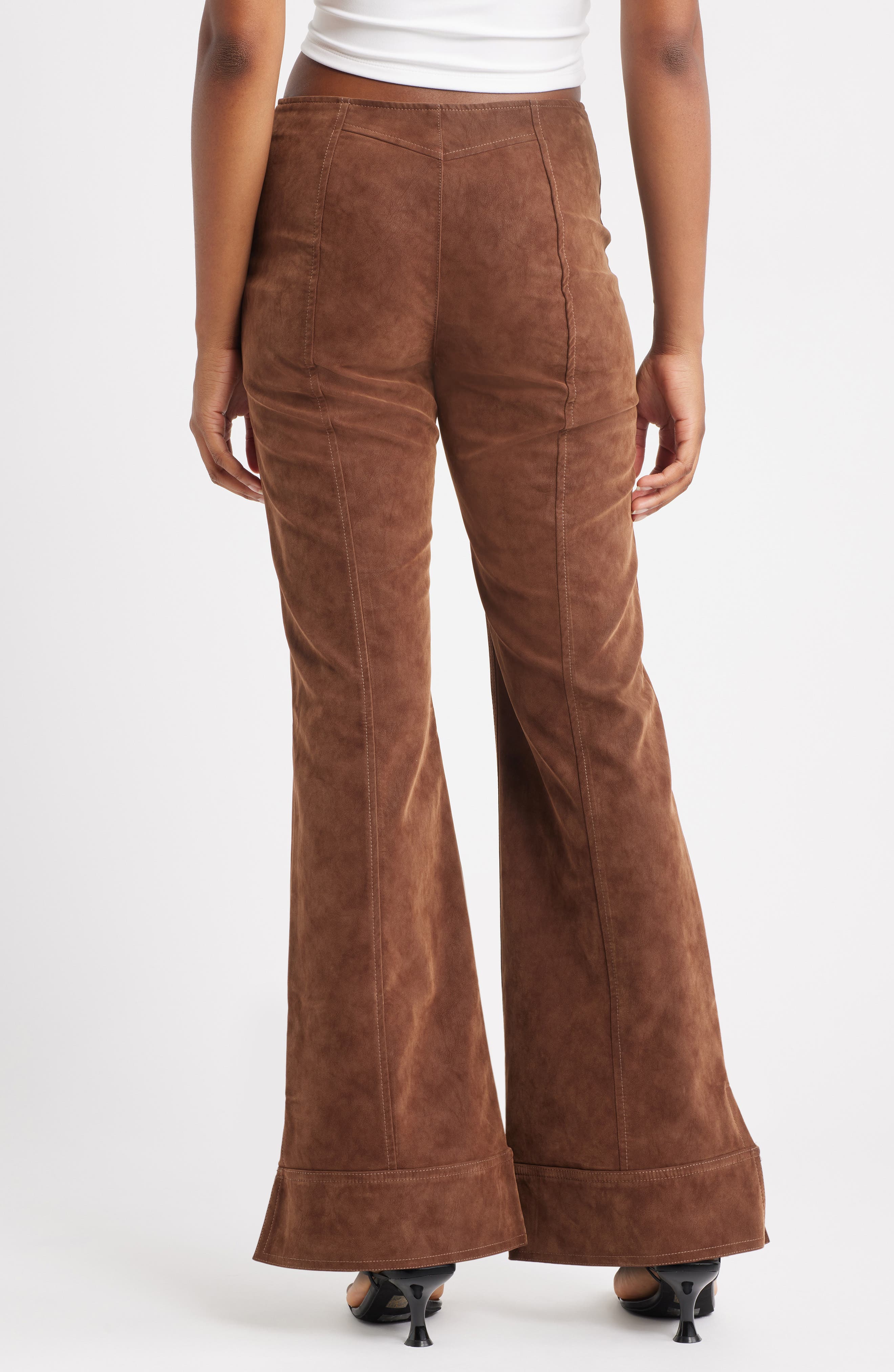 Glow Up Faux Suede Pants - image 2