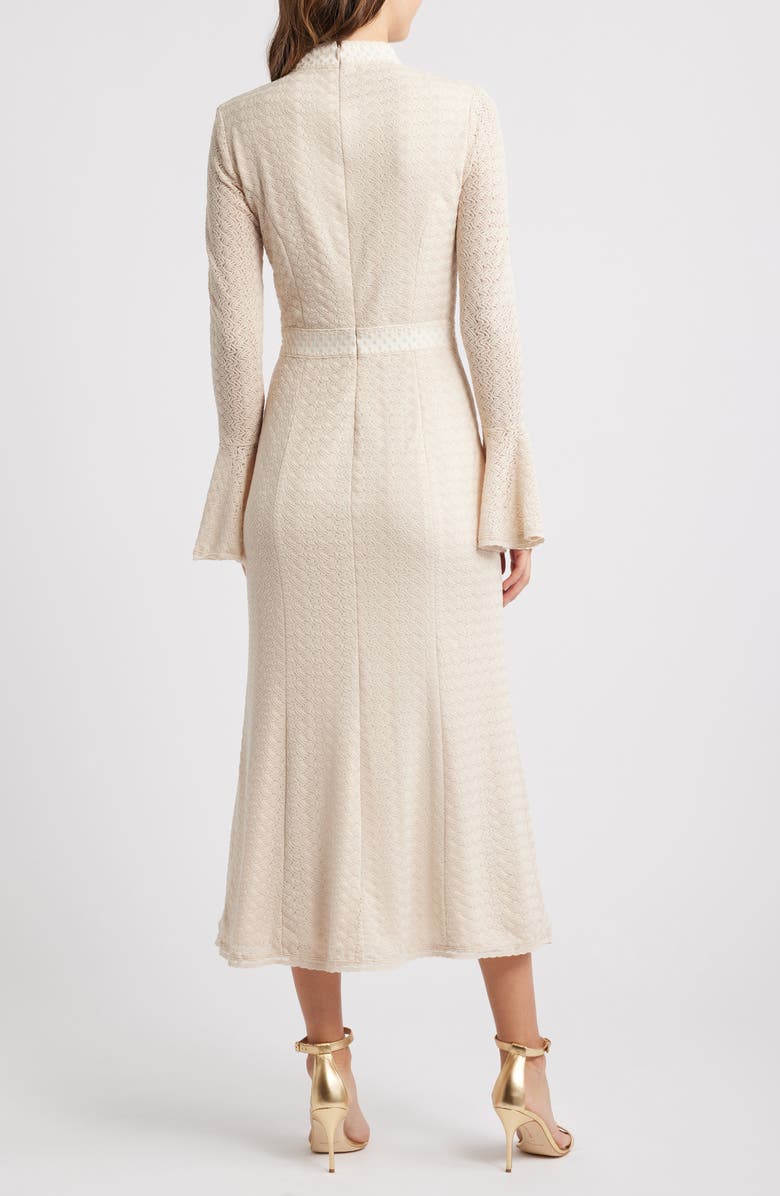Kailee Texture Long Sleeve Midi Dress