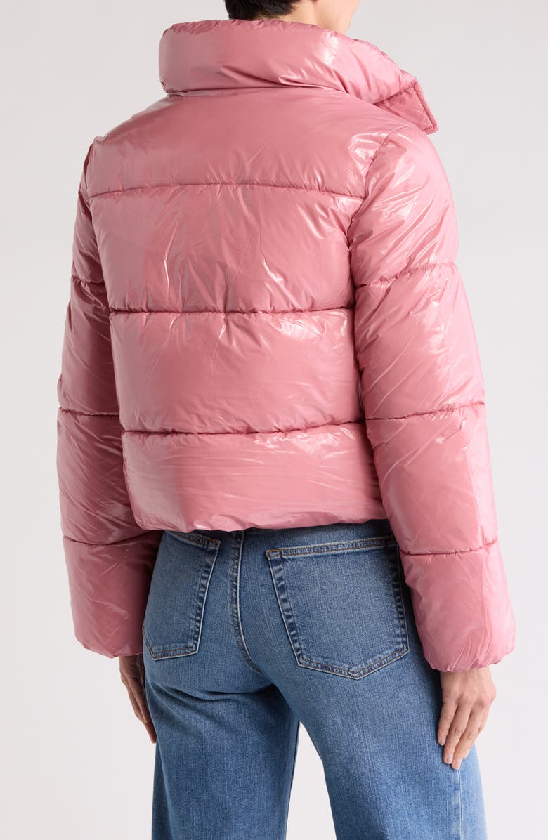 Noize Coco Crop Water Resistant Puffer Jacket, Alternate, color, Dusty Pink
