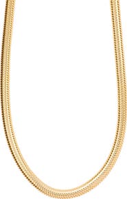 ATHRA LUXE Dolce Sole Fancy Mesh Necklace