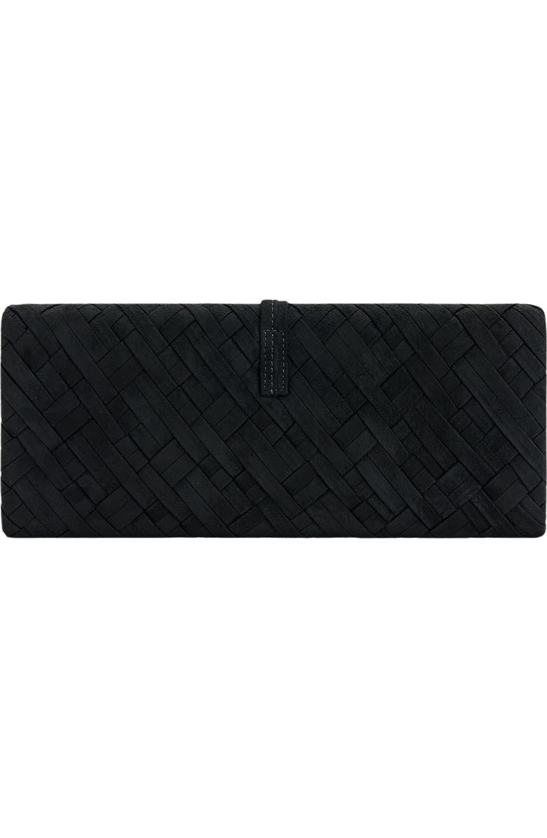 JW PEI Zaria Woven Clutch, Alternate, color, Black