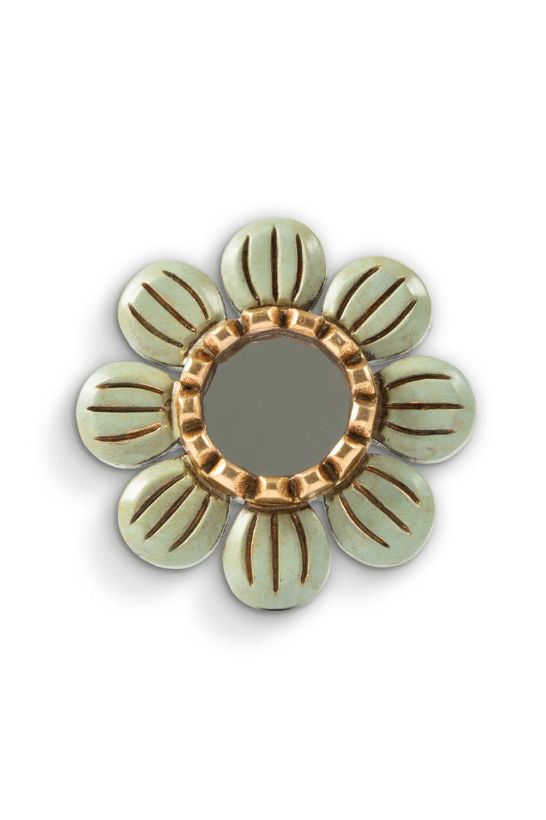 Loreto Mirror, Main, color, Light green ceramic accents