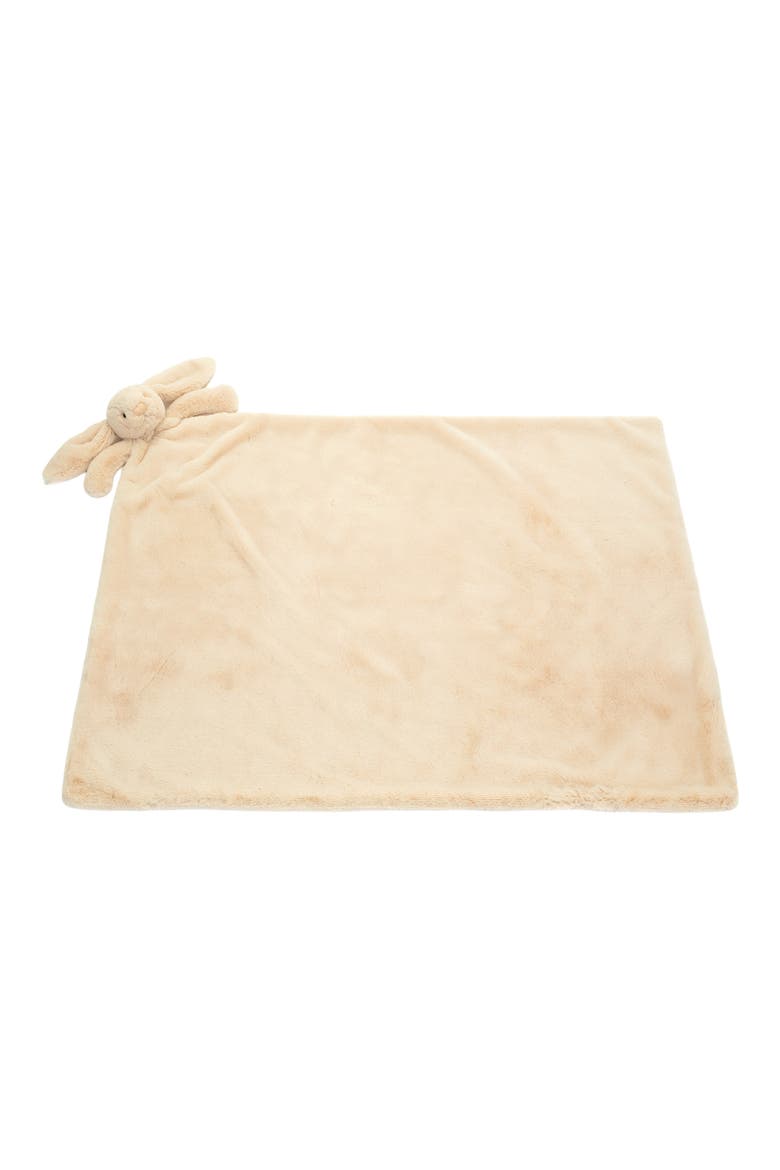 Bashful Luxe Bunny Blankie, Main, color, BEIGE
