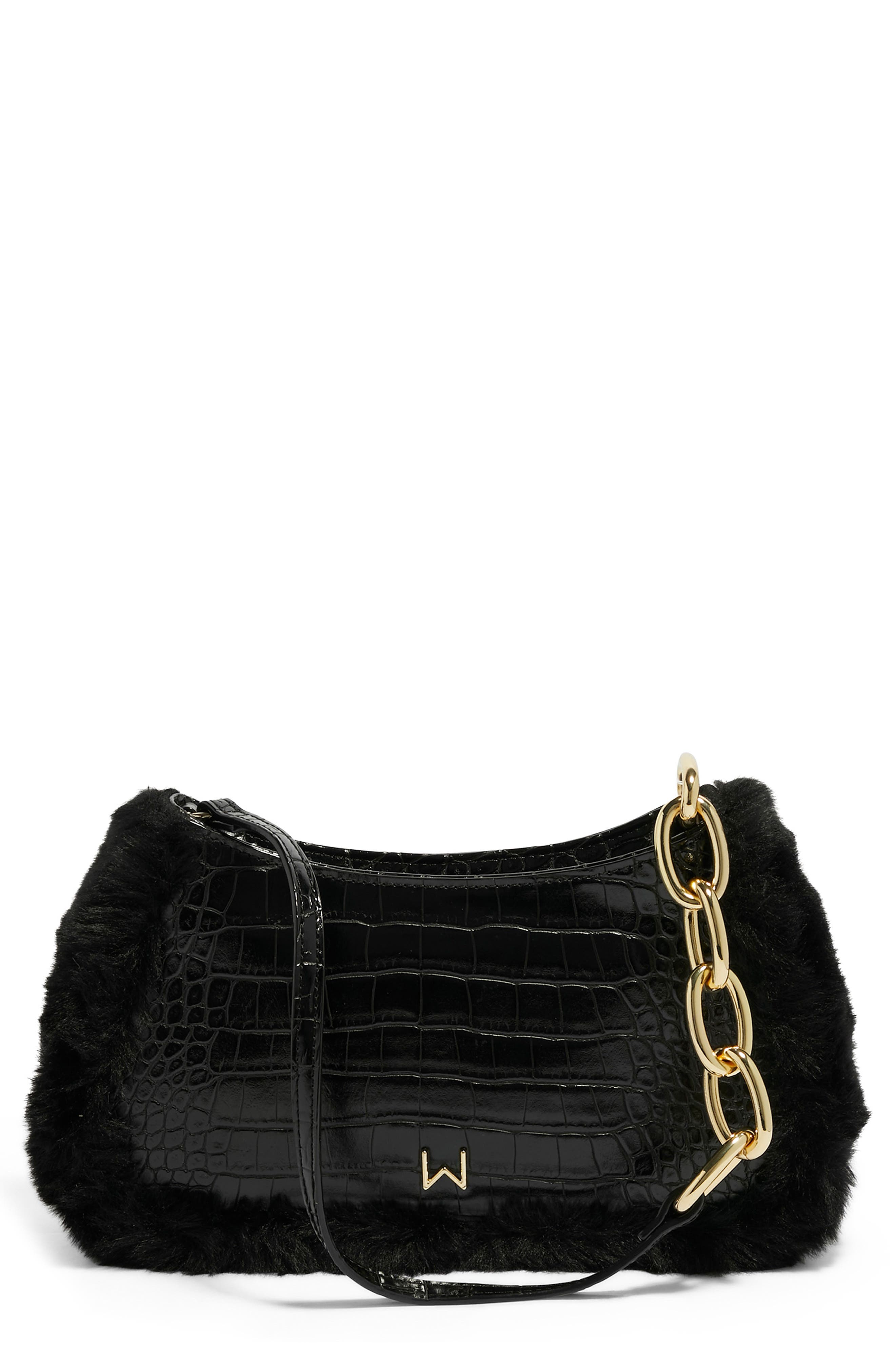 HOUSE OF WANT Newbie Vegan Leather Shoulder Bag, Main, color, 