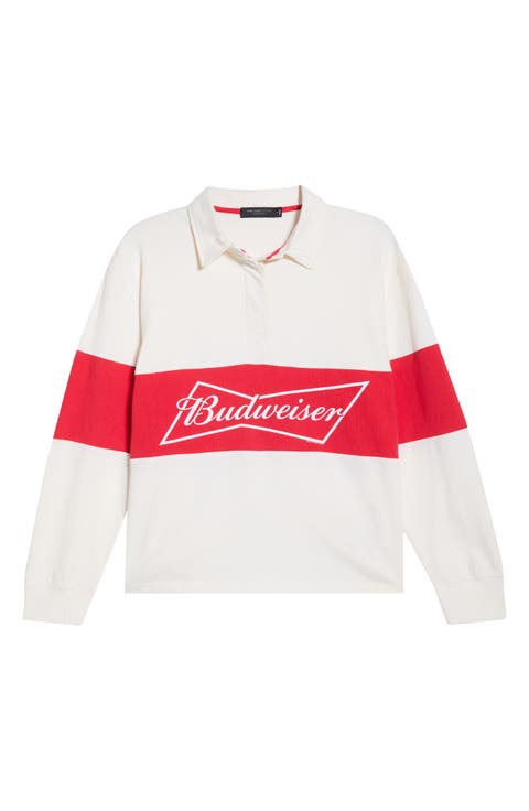 Budweiser Logo Long Sleeve Cotton Shirt