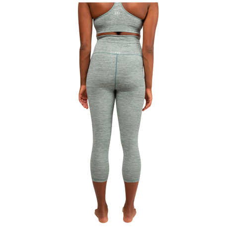 Modern Eternity Maternity Ella Activewear Seamless Maternity Leggings In Blue