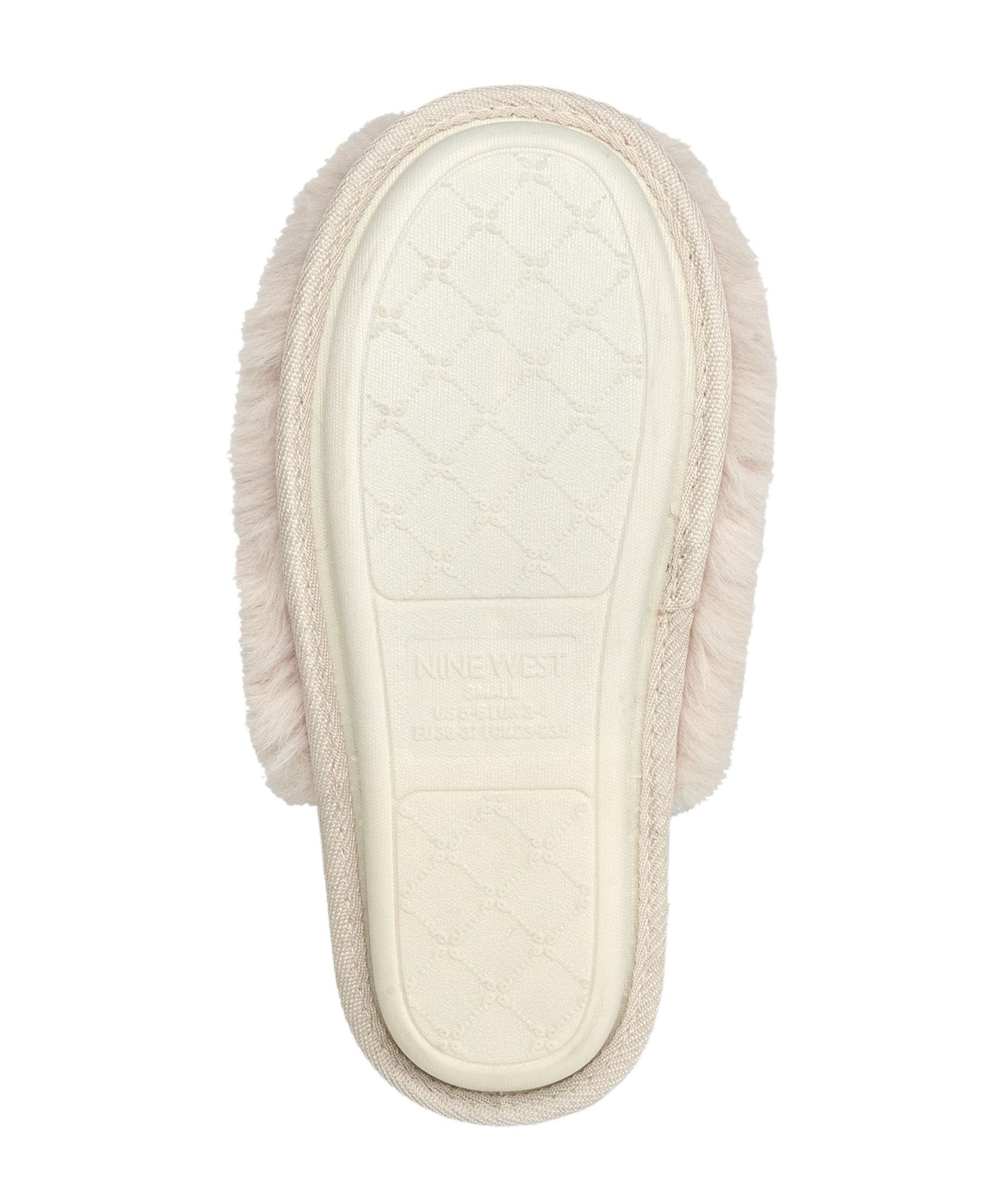 Faux Fur Closed Scuff Slipper, Alternate, color, Cream