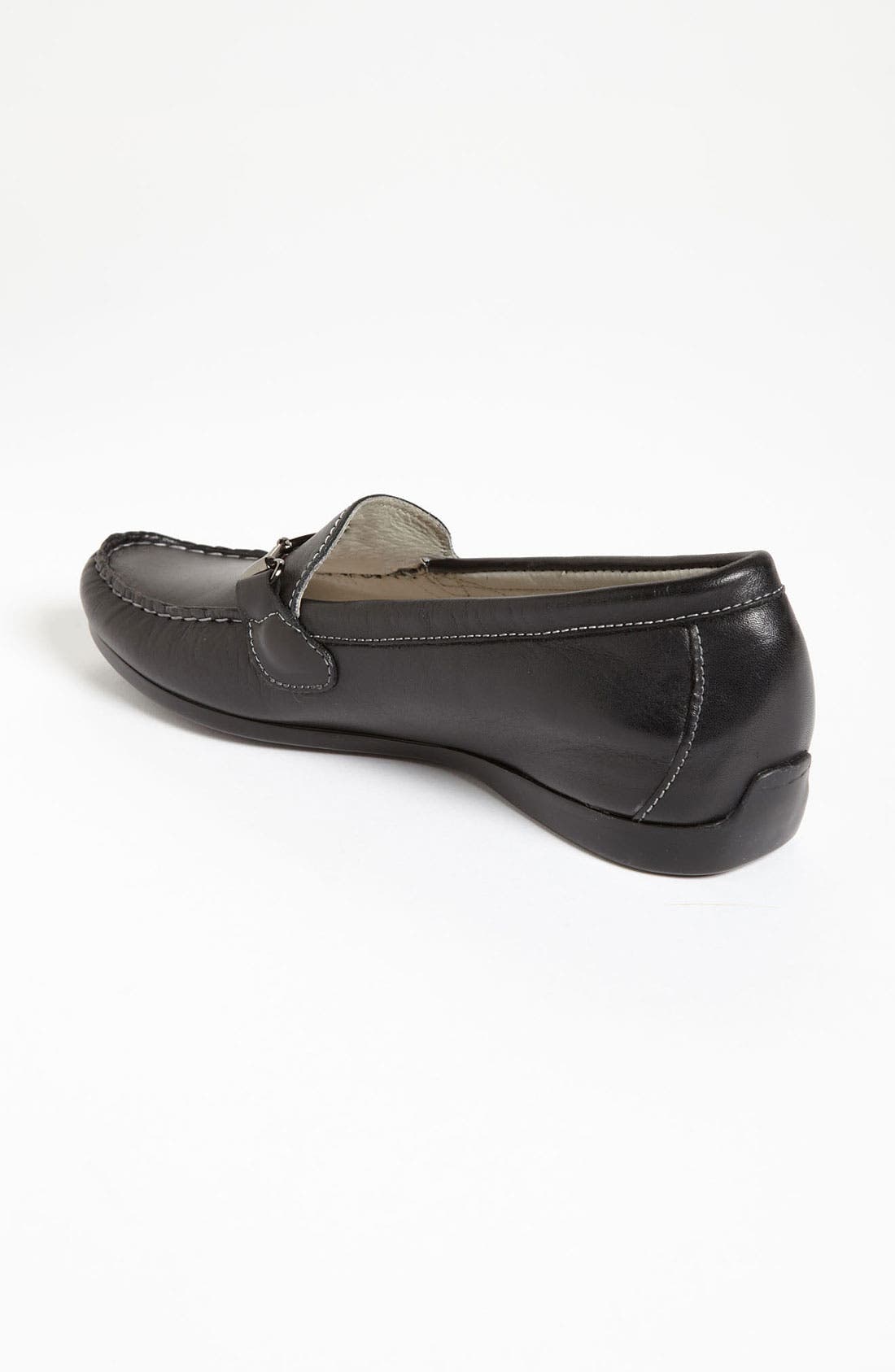 'Kimi' Loafer, Alternate, color, BLACK LEATHER