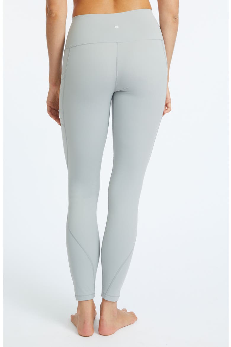 High Waist Side Pocket Leggings, Alternate, color, STONE