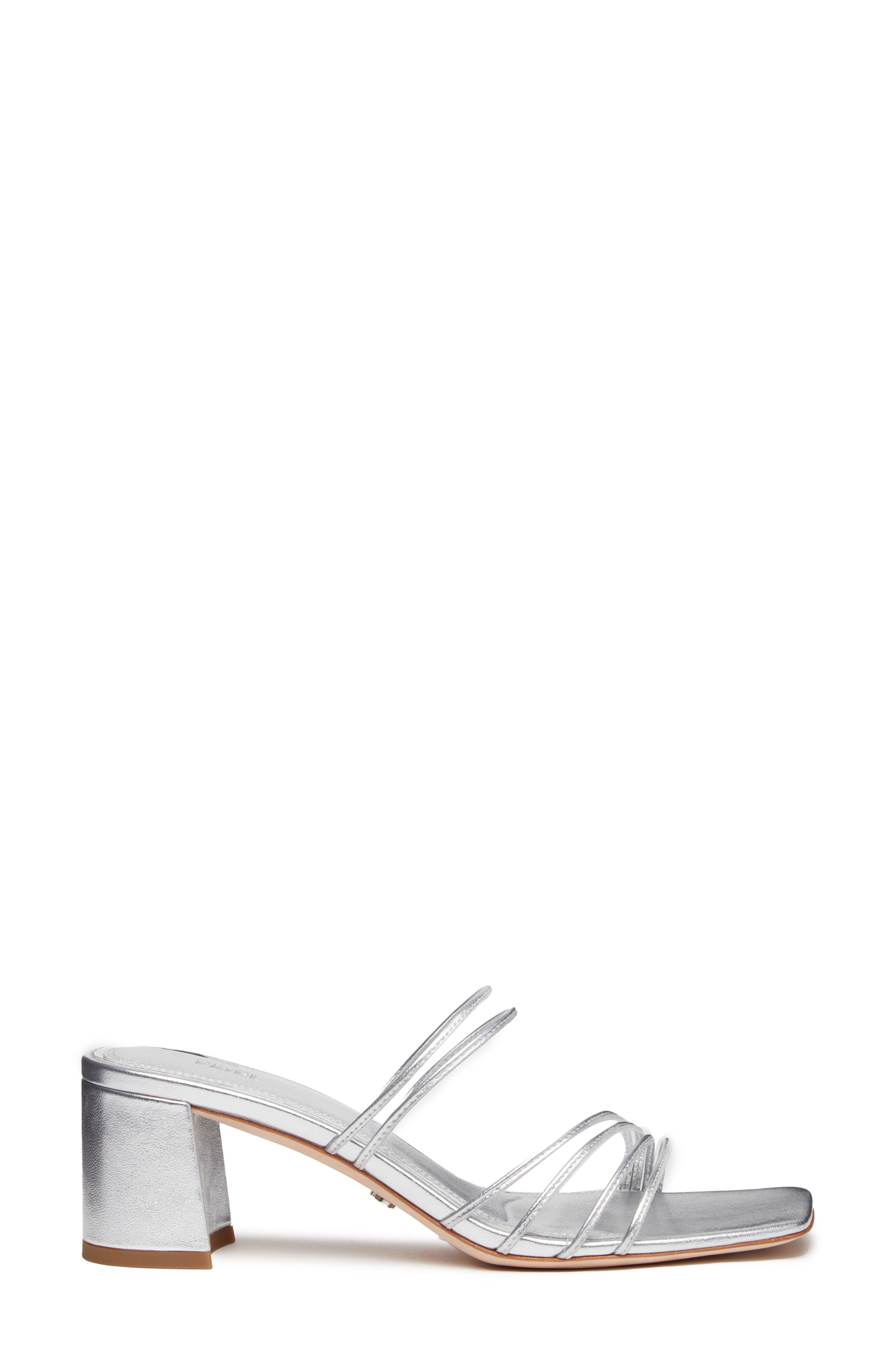 PAIGE Esme Slide Sandal, Alternate, color, Silver