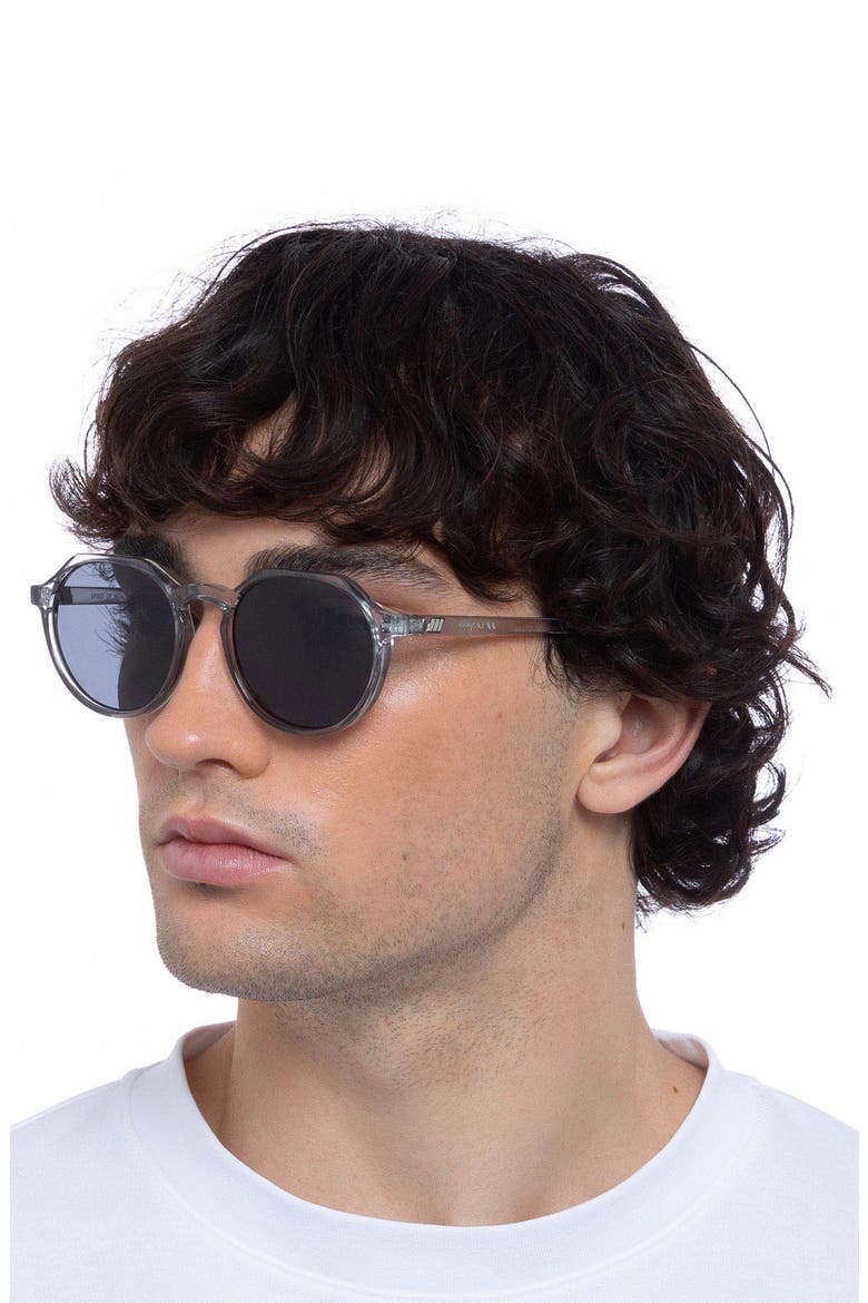 Speed of Night 51mm Round Sunglasses, Alternate, color, PEWTER