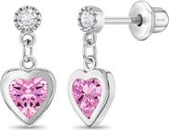 In Season Jewelry My First Dangle Hearts Girl Earrings