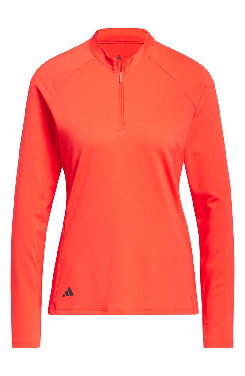 adidas Golf Performance Quarter Zip Golf Pullover, Alternate, color, 