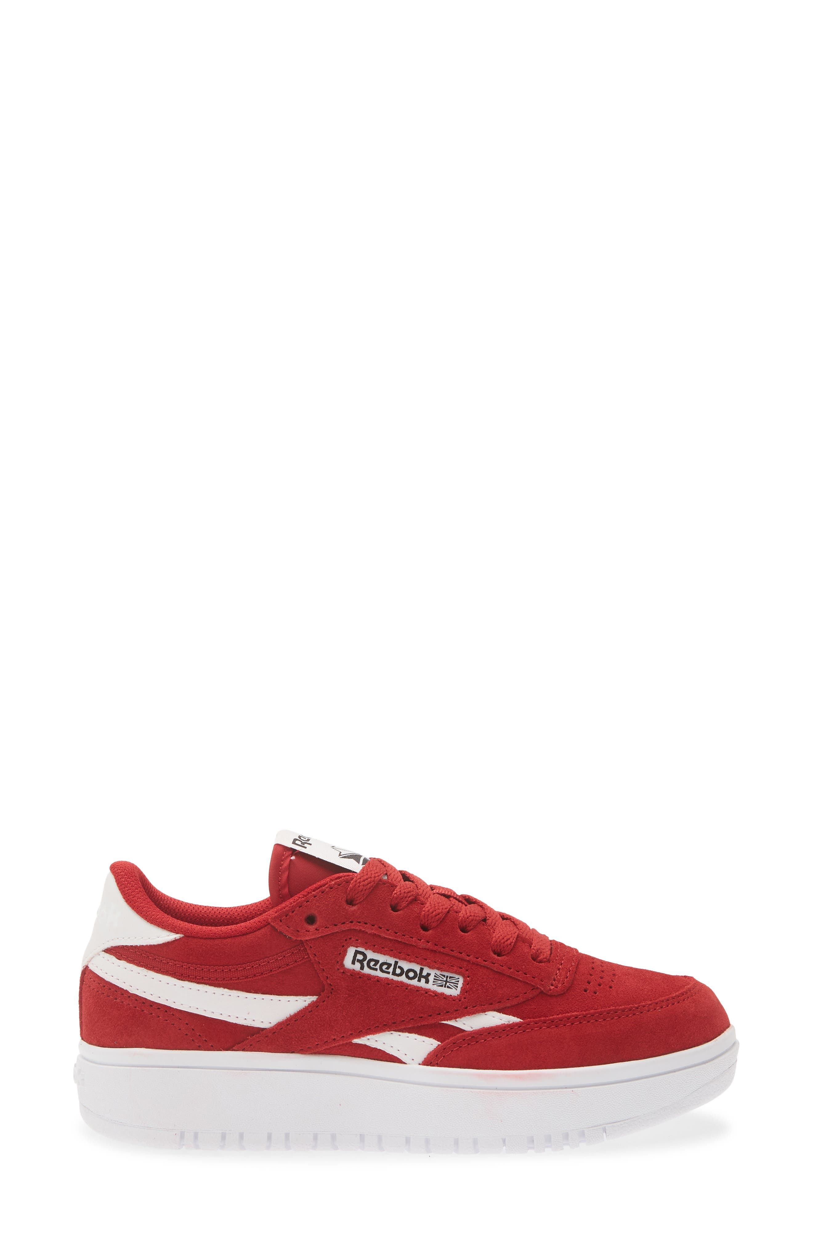 Club C Double Revenge Sneaker, Alternate, color, FLASHRED/BLACK/FTWRWHITE