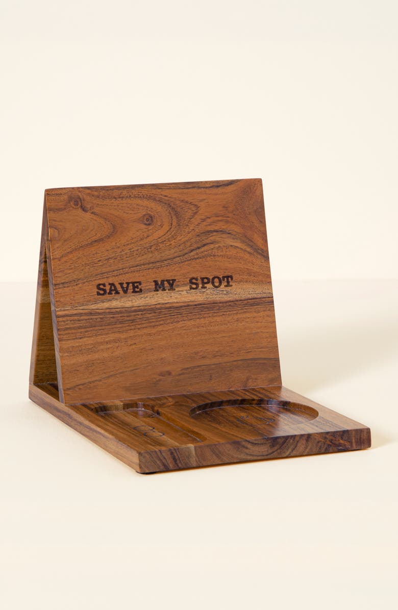 Uncommon Goods Book Nook Reading Valet, Main, color, Brown