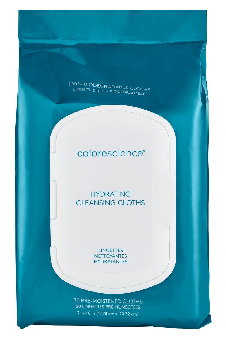 Colorescience® Hydrating Cleansing Cloths, Main, color, NO COLOR