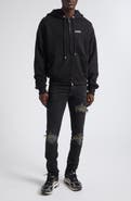 AMIRI Relaxed Cotton French Terry Zip-Up Hoodie