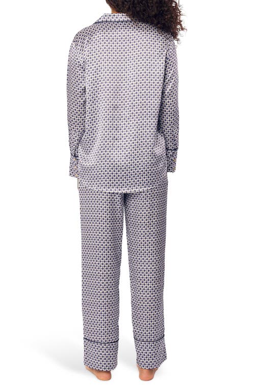 PETITE PLUME PETITE PLUME MEDALLION PRINT MULBERRY SILK PAJAMAS